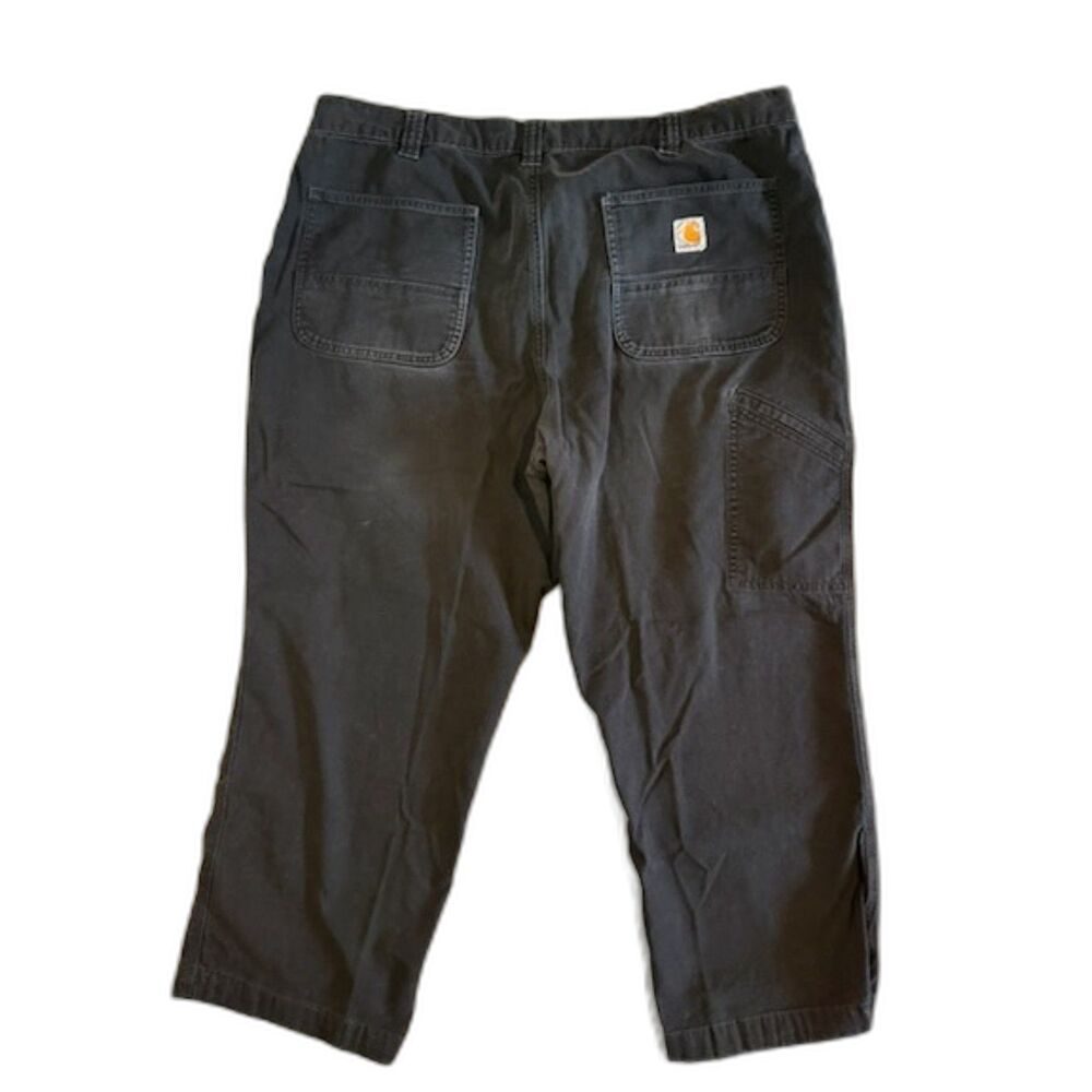 Carhartt Mens 40x30 Relaxed Fit Carpenter Work Pants Black Canvas Utility